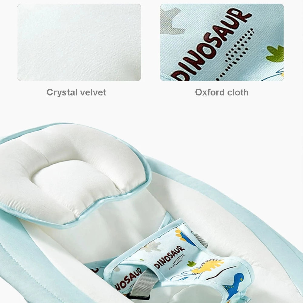 Foldable Newborn Bassinet Electric Baby Bassinet 7-piece set