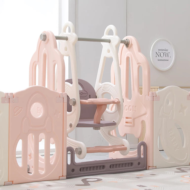 Infant Play Yard Baby Playpen with Toys Kit | Outer Space