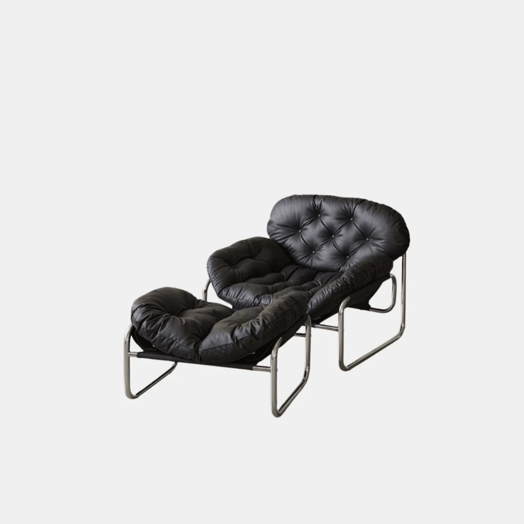 Single Sofa Chair Minimalist Light Luxury Cream Style Leisure Chair Living Room Vintage Bauhaus Style Retro Chair