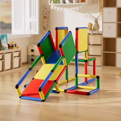 Kids Playground Set – Indoor & Outdoor Playset with Toddler Slide, Indoor Climbing for Kids, & Jungle Gym-Backyard Playground Set & Educational Toys