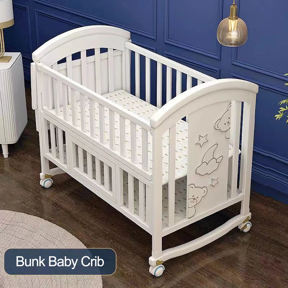 Pure Era Baby Crib Sets with Changing Table Infant Portable Crib