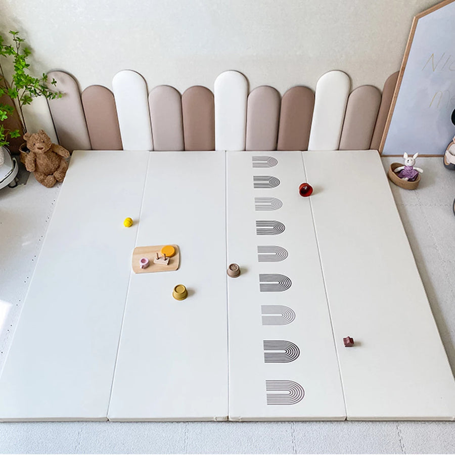 Wall Padding for Kids, Peel and Stick Headboard Upholstered Wall Panels, Wall Protection Pad for Tatami, Bedroom, Playroom, Nursery, Pack of 10 Panels