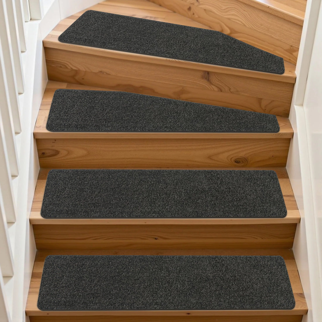Cuttable Carpet Stair Treads | Tape Free Non-Slip(Set of 14,2)