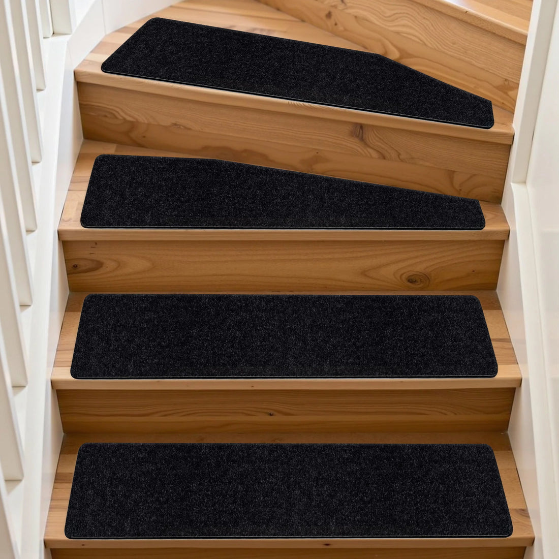 Cuttable Carpet Stair Treads | Tape Free Non-Slip(Set of 14,2)