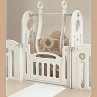 Foldable Baby Playpen with House and 1.6in Matching Toys| Star-Moon