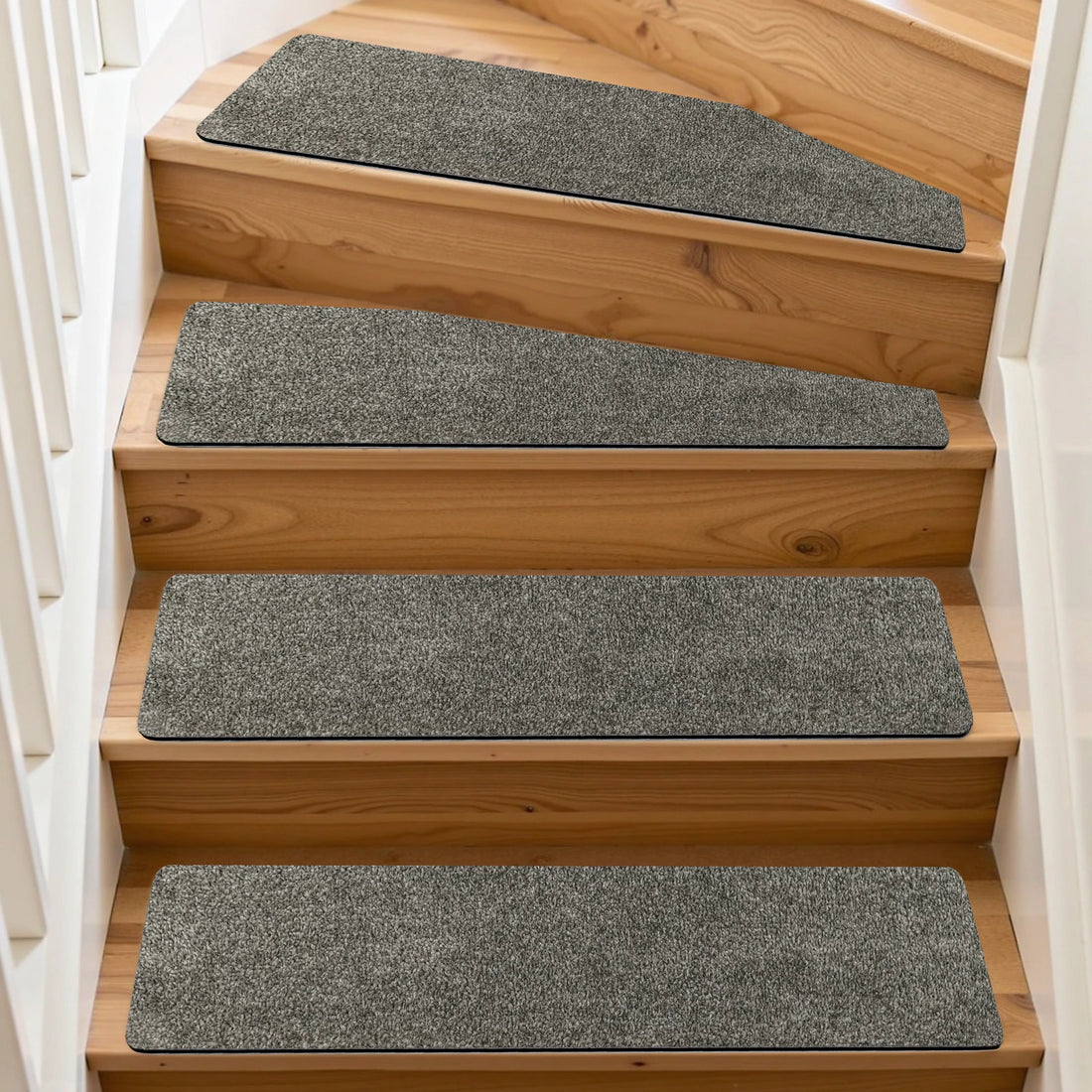 Cuttable Carpet Stair Treads | Tape Free Non-Slip(Set of 14,2)