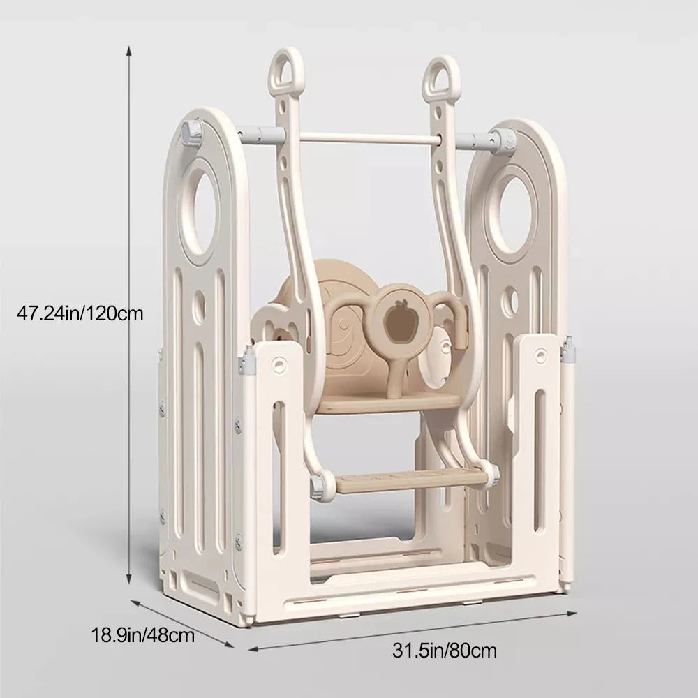 Foldable Baby Playpen with House and 1.6in Matching Toys| Star-Moon