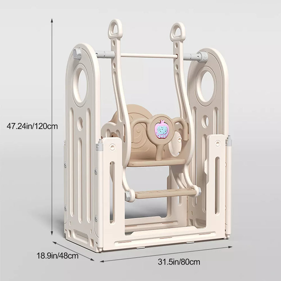 Foldable Infant Play Yard with House Baby Playpen and Matching Toys | Star-Moon