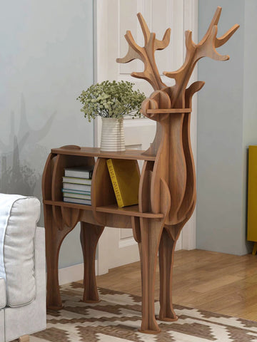 Creative Kids Bookshelf Wooden elk Animal Bookshelf