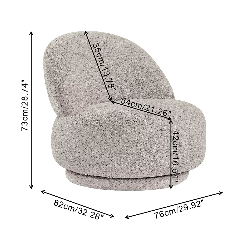 Accent chair for Living room With Swivel Function