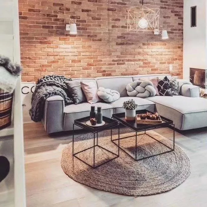 PU 3D Faux Brick Wall Panels Red Brick Wall Panel Imitation Stone Wall Panel