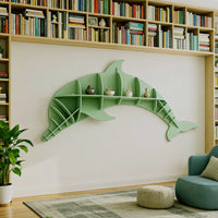 Kids Creative Dolphin Bookshelf Locker Wooden