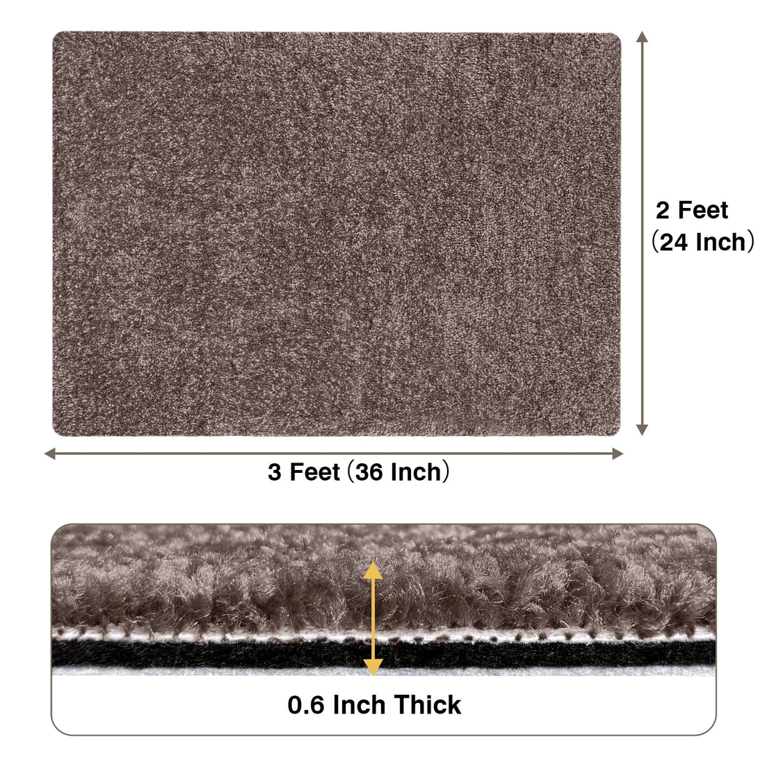 Non Slip Carpet Stair Treads Landing Mat - Cuttable Area Rug