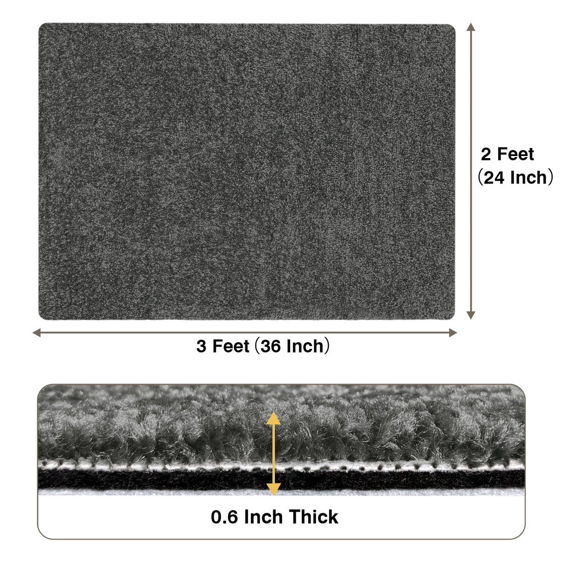 Non Slip Carpet Stair Treads Landing Mat - Cuttable Area Rug