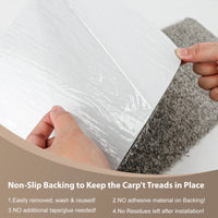 Non Slip Carpet Stair Treads Landing Mat - Cuttable Area Rug