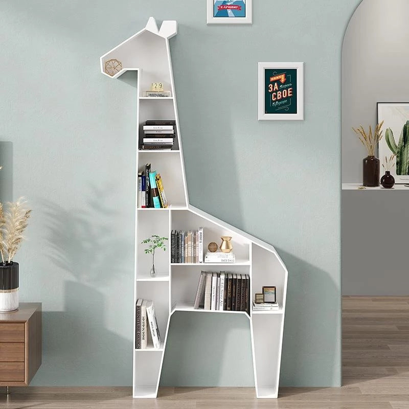 Modern Animal Bookshelf Metal Bookshelf Living Room Storage Shelf Childrens Bookshelves
