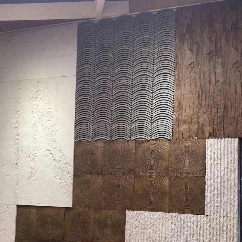Indoor Faux Brick Wall Panels 3D Wall Panels – Growth Ring Tree Bionic Tree Appearance