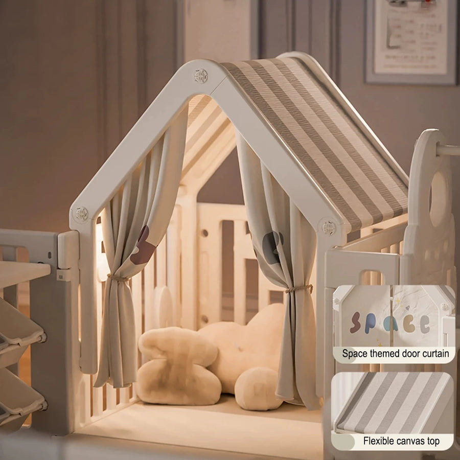 Indoor Home Play Yard Playpen Newborn Playpen |  Spaceship Space