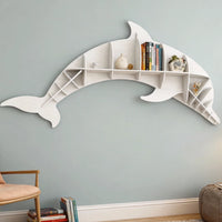 Kids Creative Dolphin Bookshelf Locker Wooden