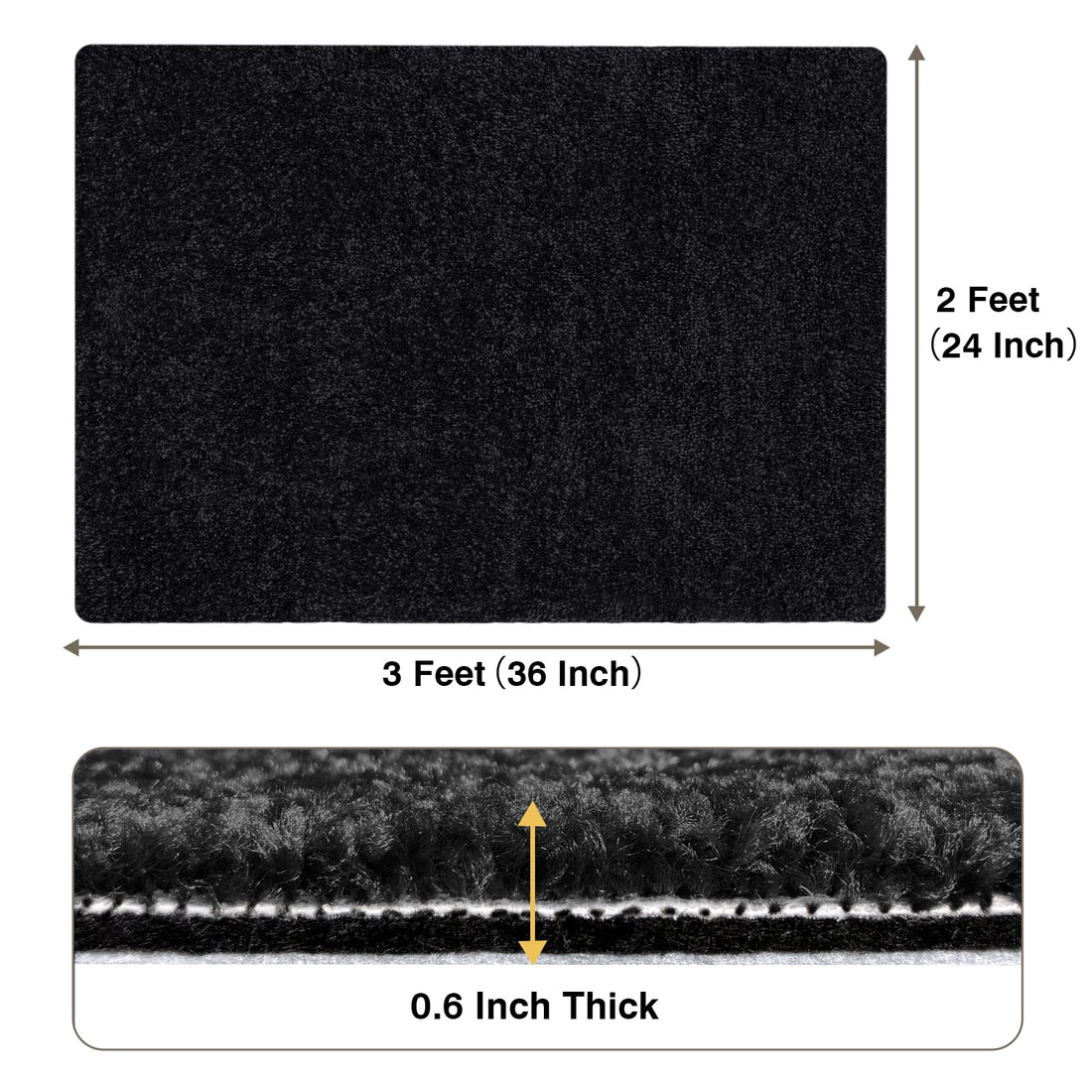 Non Slip Carpet Stair Treads Landing Mat - Cuttable Area Rug