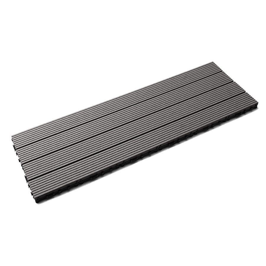 12''x36'' Interlocking Composite Deck Tiles - Dark Gray (Pack of 5)