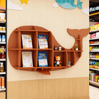 Kids Creative Dolphin & Whale Bookshelf Locker Wooden