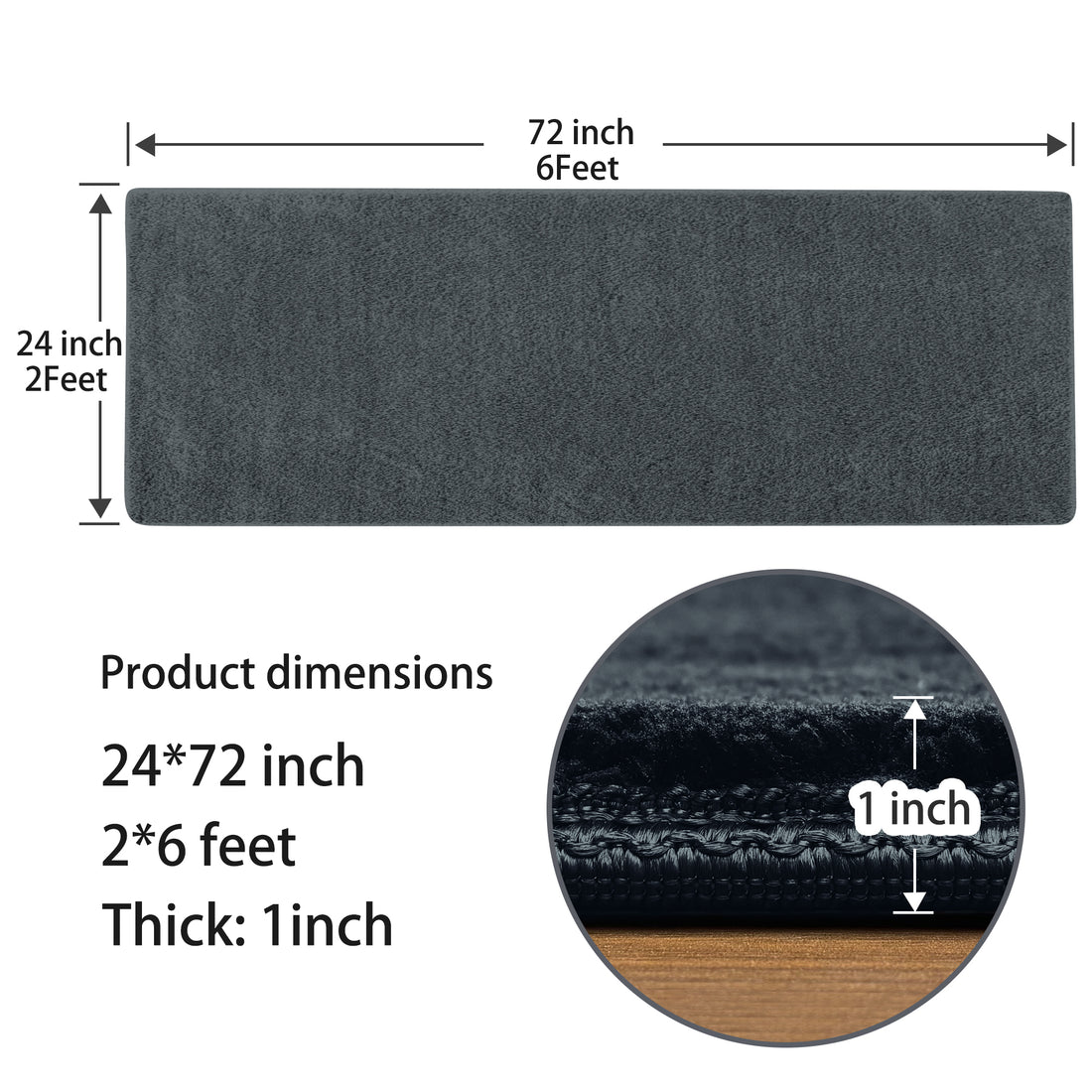 Stair Treads Matching Landing Mat - Ultra Plush Soft