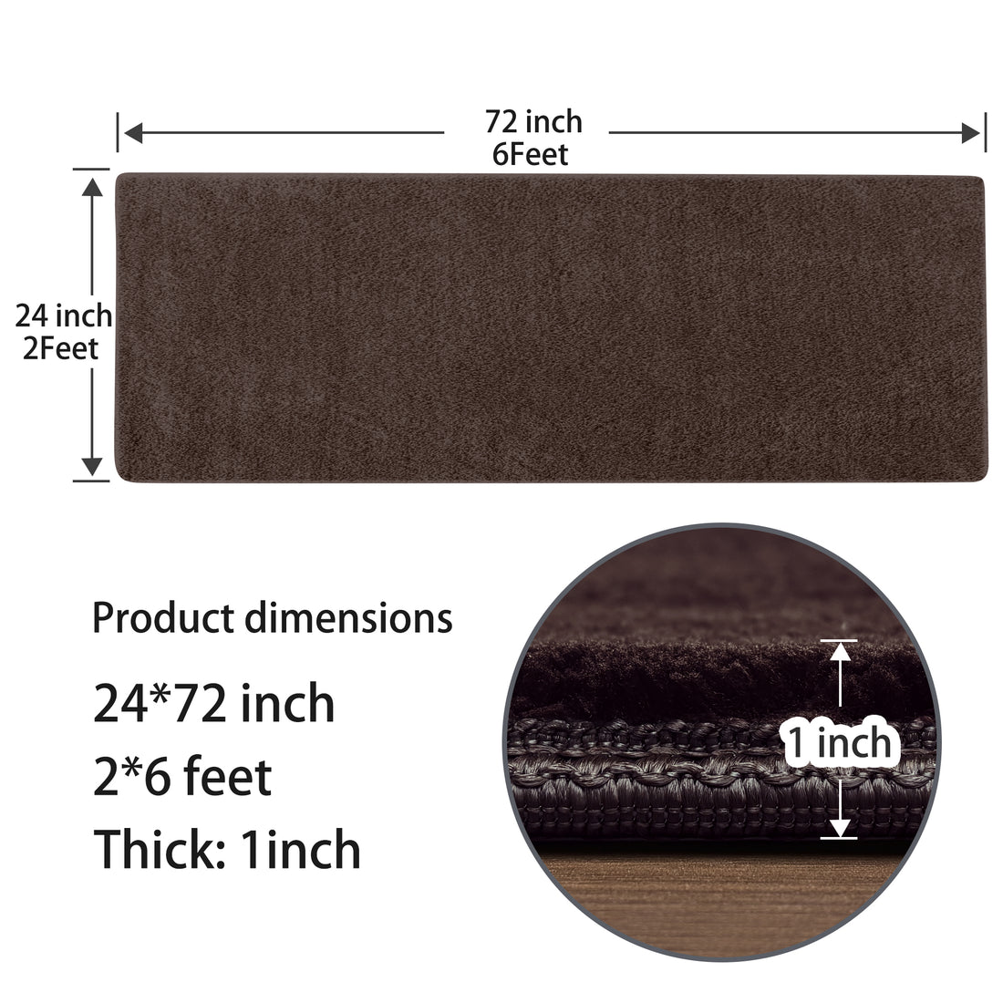 Stair Treads Matching Landing Mat - Ultra Plush Soft