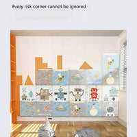 Bedside decorative soft package background wall soft package stickers self-adhesive bedroom anti-collision robot backrest custom astronaut wall enclosure