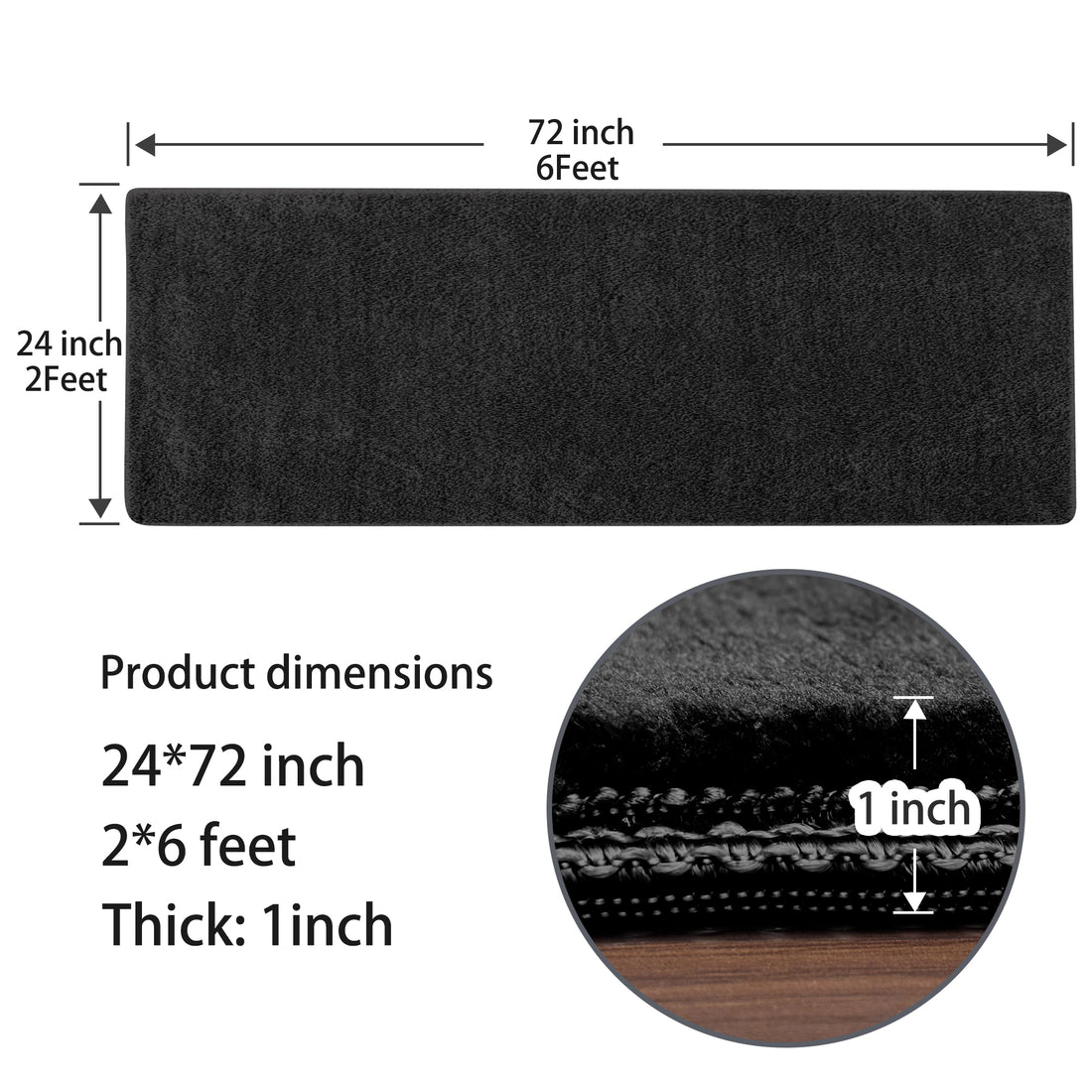 Stair Treads Matching Landing Mat - Ultra Plush Soft