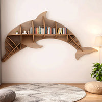 Kids Creative Dolphin Bookshelf Locker Wooden