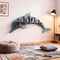 Kids Creative Dolphin Bookshelf Locker Wooden