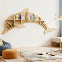 Kids Creative Dolphin Bookshelf Locker Wooden