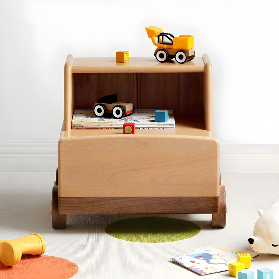 Wooden Children's Bedside Table Modern Simple Bedroom Storage Cabinet Home Cartoon Car Bedside Cabinet