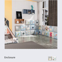 Bedside decorative soft package background wall soft package stickers self-adhesive bedroom anti-collision robot backrest custom astronaut wall enclosure