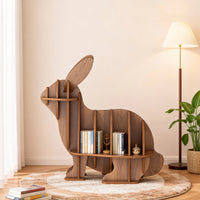 Kids Creative Rabbits Bookshelf Locker Wooden
