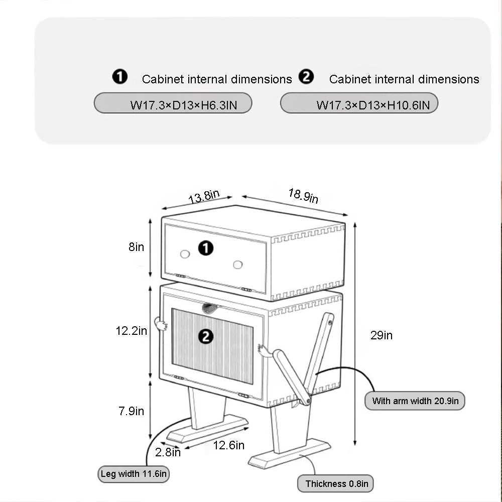 Modern Nightstands Creative Night Side Table Wood Nightstand With Drawer Storage Cabinet Cabinet Country Vintage Cherry Wood