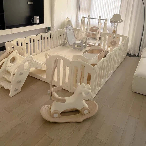 Large Baby Playpen with Toys Toddler Game Fence | Spaceman