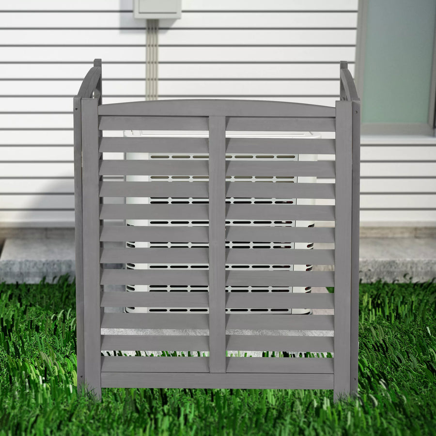 Outdoor Air Conditioner Fence Screen, Outside Wood Privacy Fence