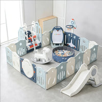 Infant Play Yard Baby Playpen with Toys Kit | Outer Space