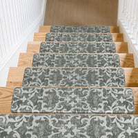 Staircase Step Treads Foam Stair Pads Cushioned  | 8" x 30" PVC Material(Set of 2,12)