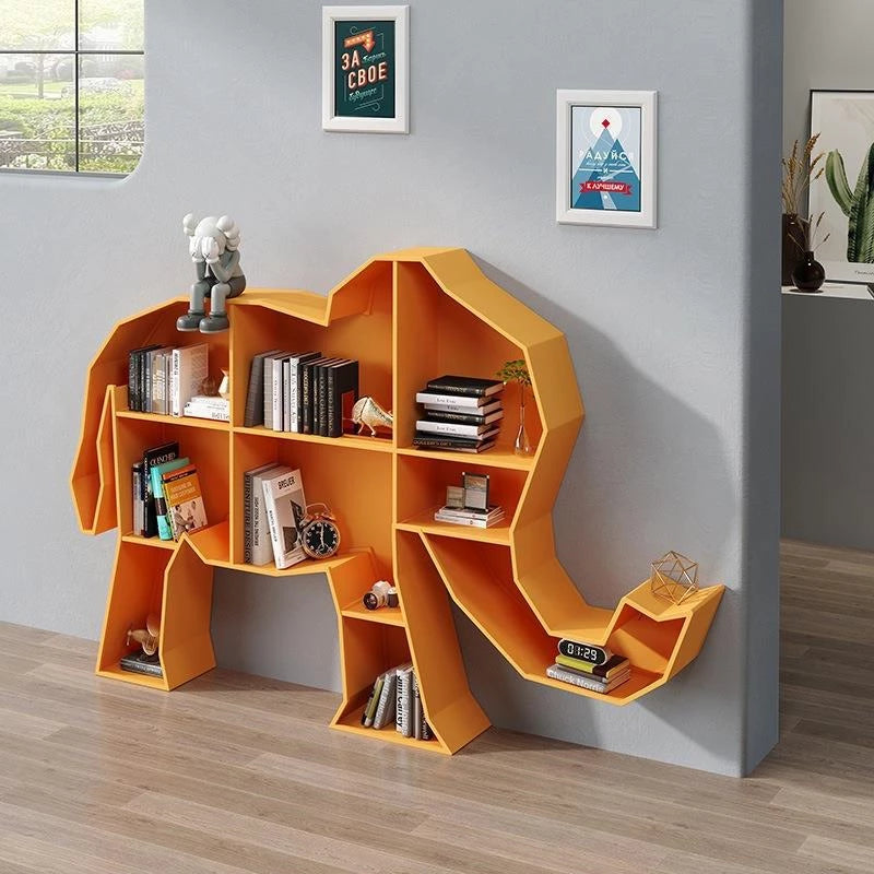 Modern Animal Bookshelf Metal Bookshelf Living Room Storage Shelf Childrens Bookshelves