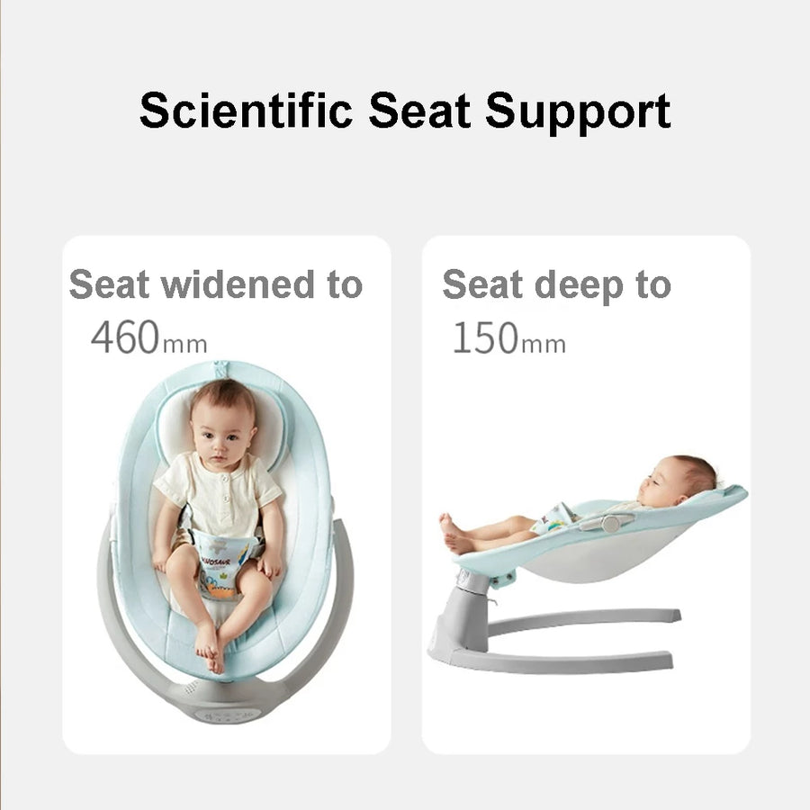 Foldable Newborn Bassinet Electric Baby Bassinet 7-piece set