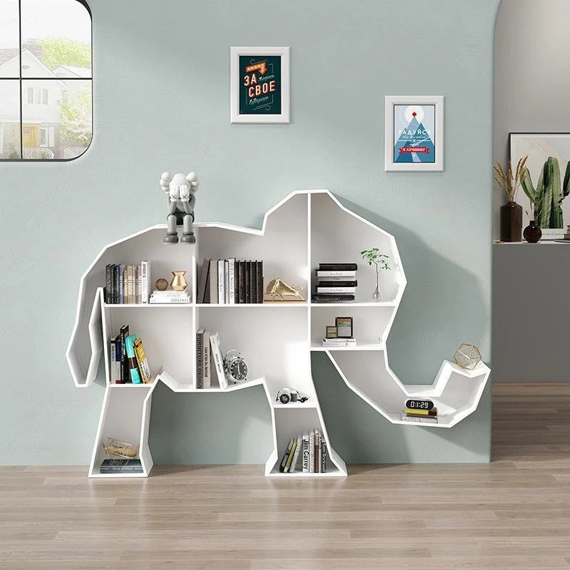 Modern Animal Bookshelf Metal Bookshelf Living Room Storage Shelf Childrens Bookshelves