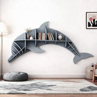 Kids Creative Dolphin Bookshelf Locker Wooden