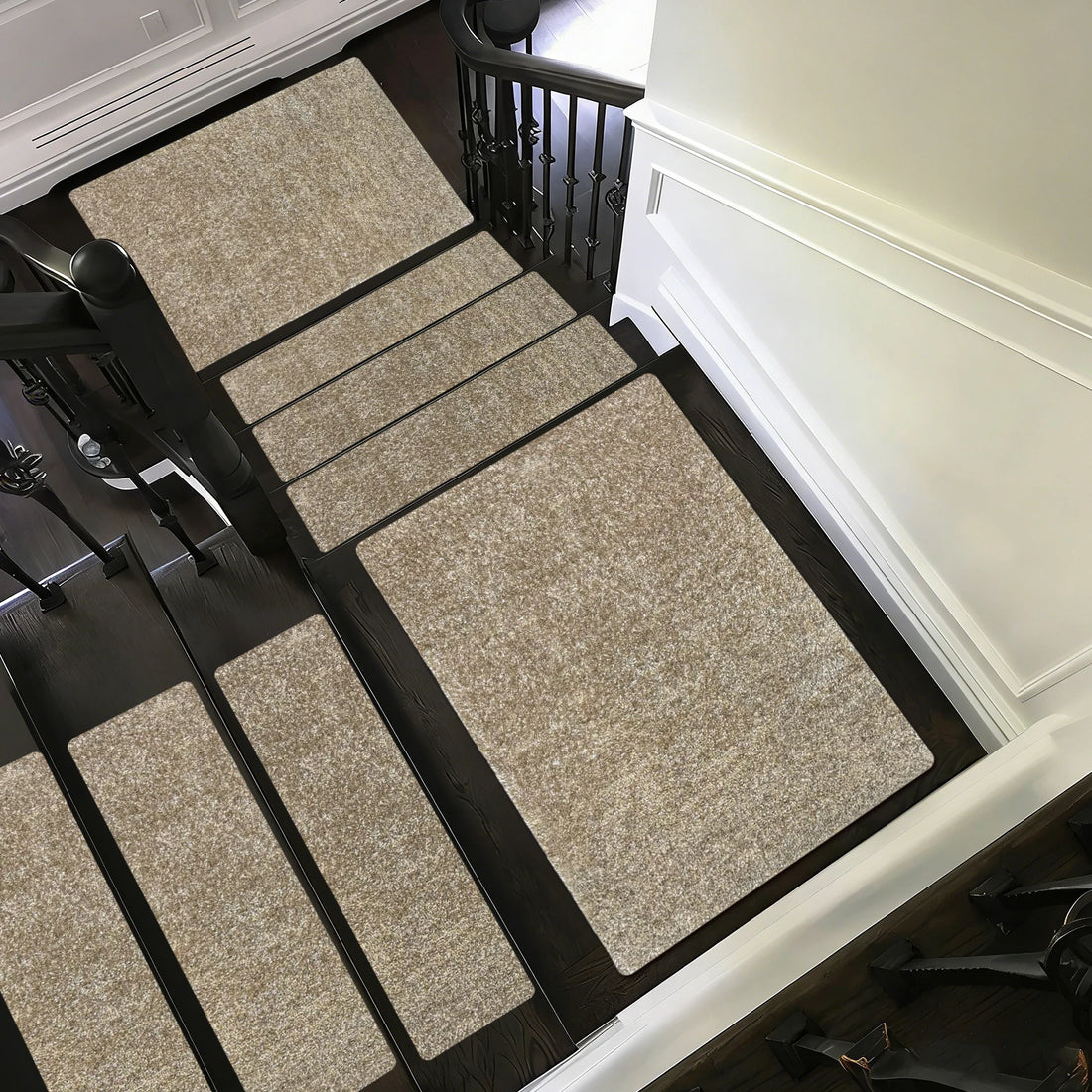 Non Slip Carpet Stair Treads Landing Mat - Cuttable Area Rug