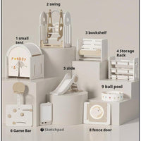 Eco-Friendly Baby Playpen , External Safety Lock, Easy Installation, and PVC Suction Base - Perfect for Home, Mall, and Kindergarten Use
