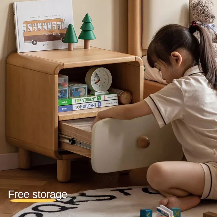 Beech Solid Wood Kid's Creative Nightstand