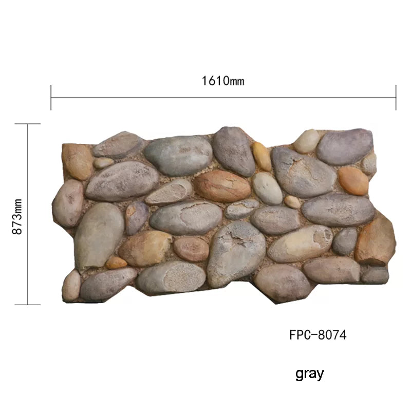 FPC Decorative Outdoor Wall Panels - Cobblestone