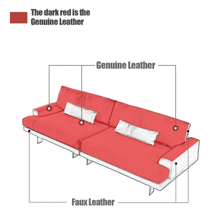 Leather Sofa, Sofa Set for Living Room, 3/4 Seater Couch